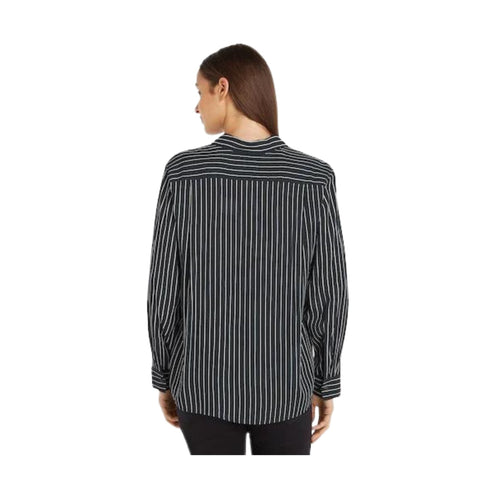 Tommy Hilfiger Camicia ml Camicia Donna con motivo a righe Blu bianco - Francavilla Moda